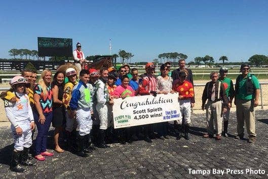 Jockey Spieth Reaches Win 4500 Aboard Finacée's Horse - Paulick Report