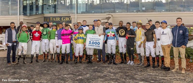 Graham Hits 3,000th Career Win Milestone At Fair Grounds - Paulick Report