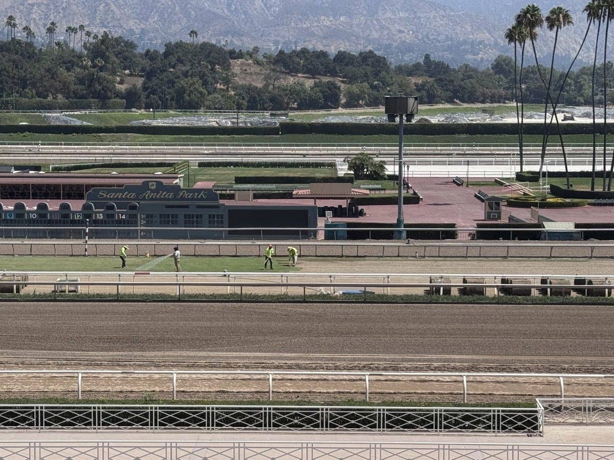 Santa Anita Undergoes Annual Renovation Of Turf Course