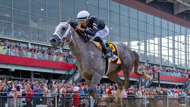 Seize the Grey and Jaime Torres go wire-to-wire in the 149th running of the Preakness Stakes