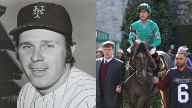 MLB player Jim Gosger and the horse who bears his name