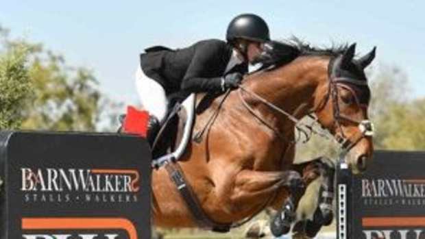 Cathy Hoeft and her Thoroughbred