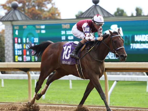 Fast Anna filly Thorpeda Anna wins her maiden debut by 8 1/2 lengths Oct. 26 at Keeneland