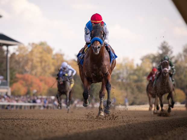 Perryville (G3) winner Barnes, ridden by Jose Ortiz