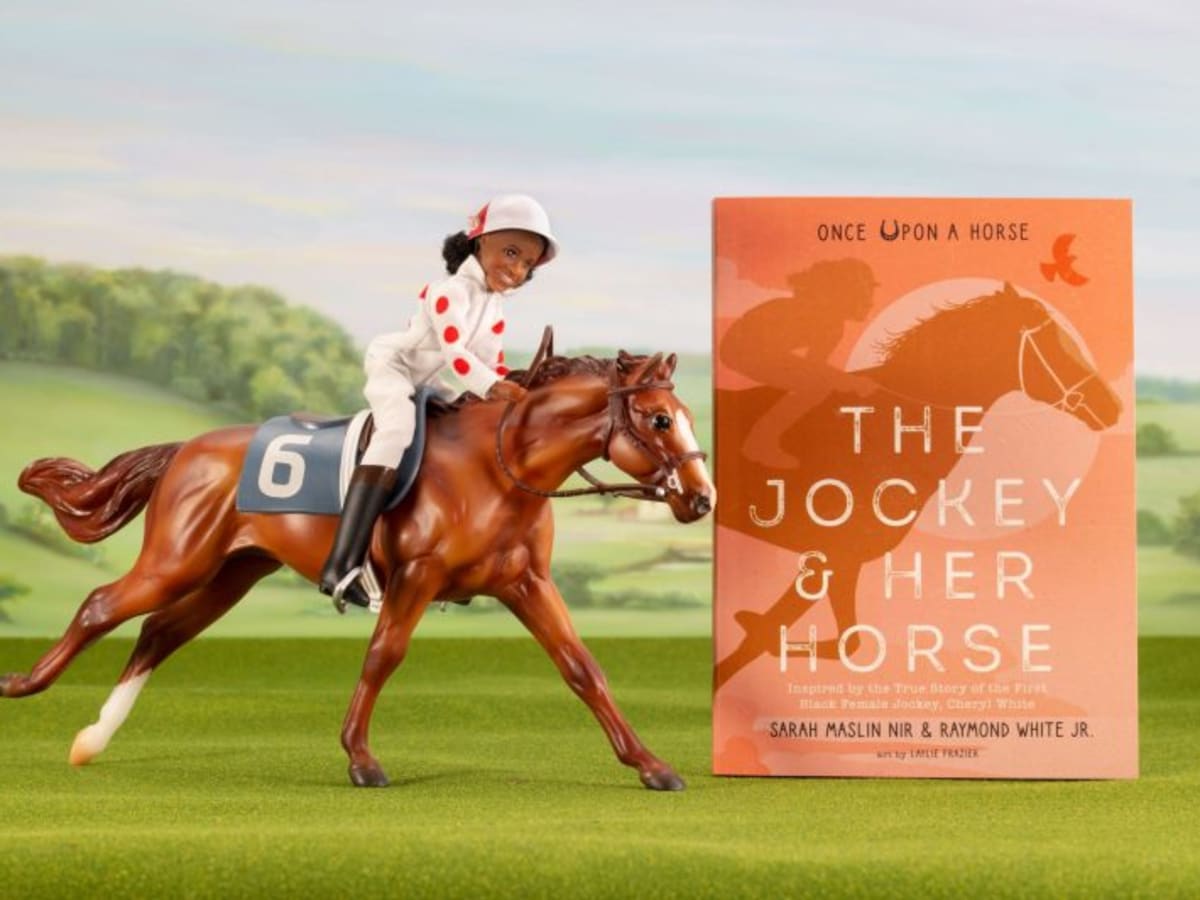 Breyer Cheryl White Rider, Horse, and Book Set