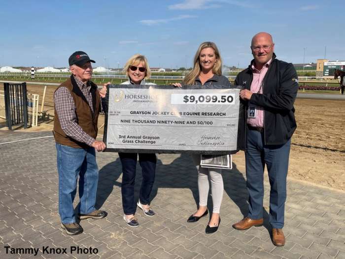 Horseshoe Indianapolis Donates Over 9,000 To GraysonJockey Club Equine Research Paulick