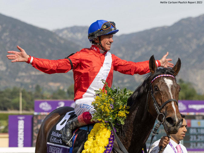 Breeders' Cup Winner Inspiral Entered For 2024 Debut In Saturday's