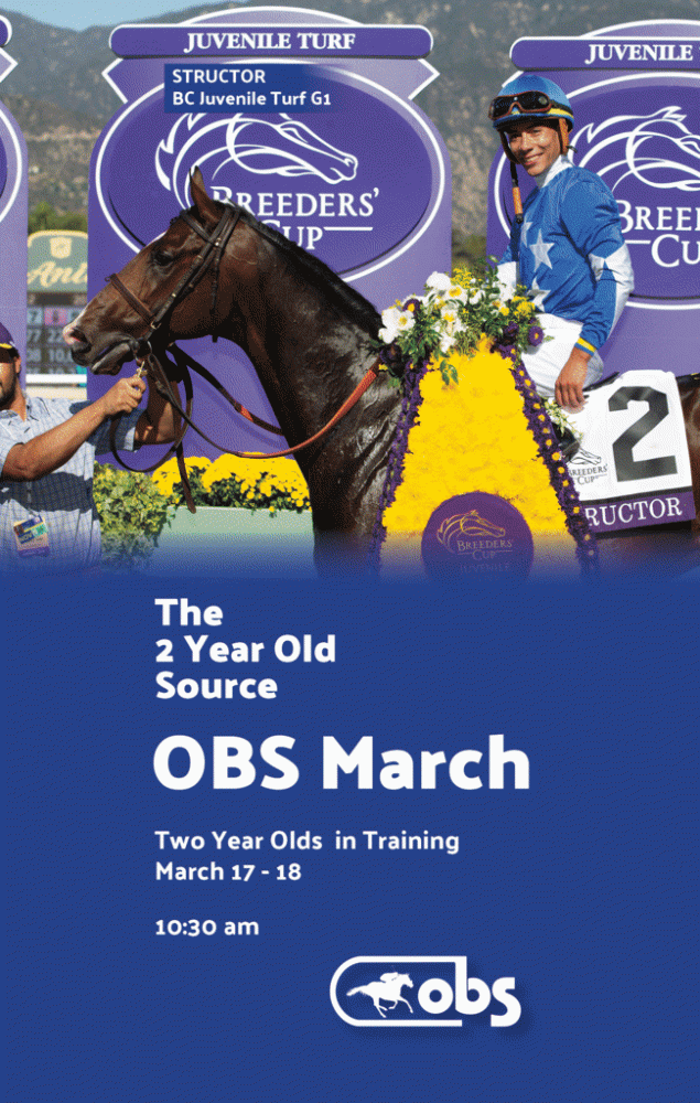 OBS March Sale Catalogs 681 TwoYearOlds In Training Paulick Report