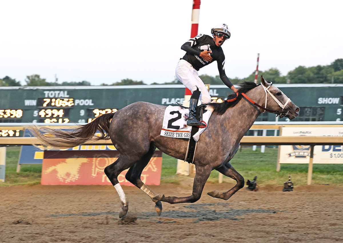 Preakness Winner Seize The Grey Scores FrontRunning Pennsylvania Derby