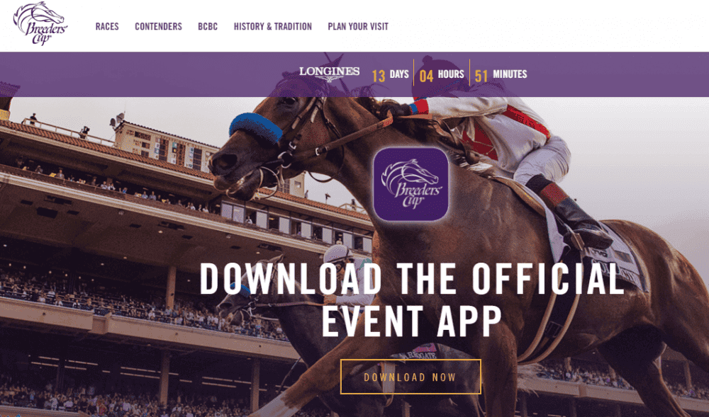 Breeders' Cup Debuts New Mobile App, Redesigned Website - Paulick Report | Shining Light on the ...