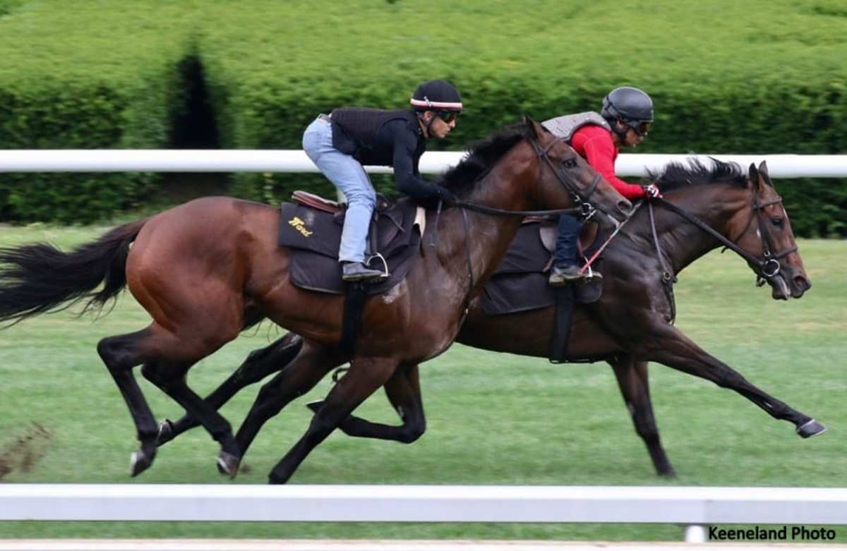 Lady Aurelia Completes Final Keeneland Work Before Return To England