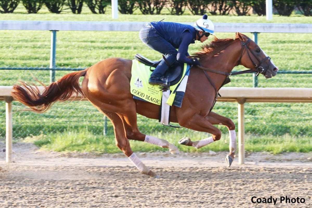 Small Preakness Field Could Include Derby Runner Up Good Magic   Good Magic   Work   Cd   042818   001 