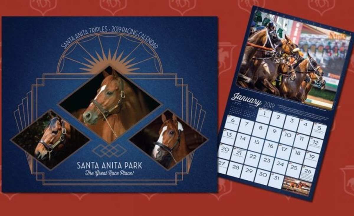 Santa Anita Calendar Honors Triple Crown Winners Affirmed, American