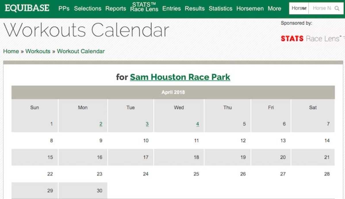 Santa Anita Workouts Equibase EOUA Blog