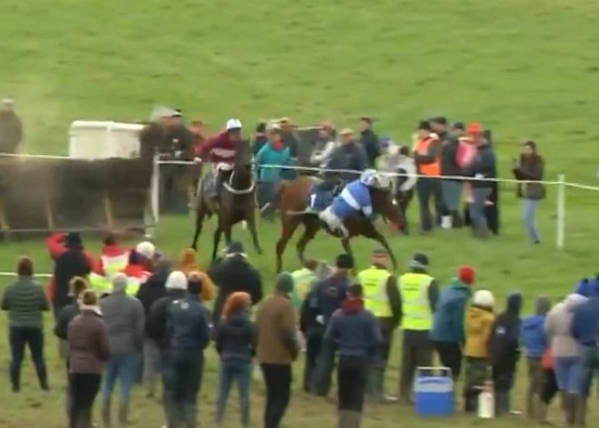 Recovery Of The Year? Irish Jumps Jockey Nearly Falls, Wins Race