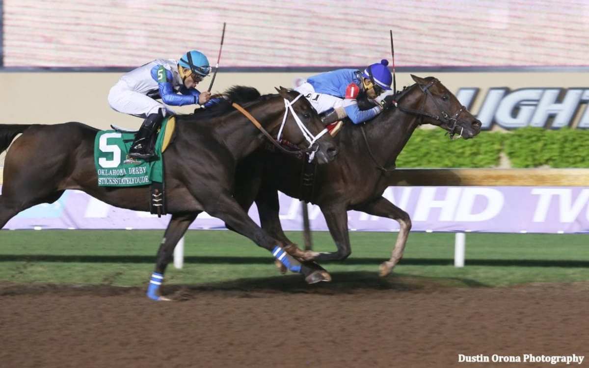 Texas Chrome All Heart In Thrilling Oklahoma Derby Paulick Report