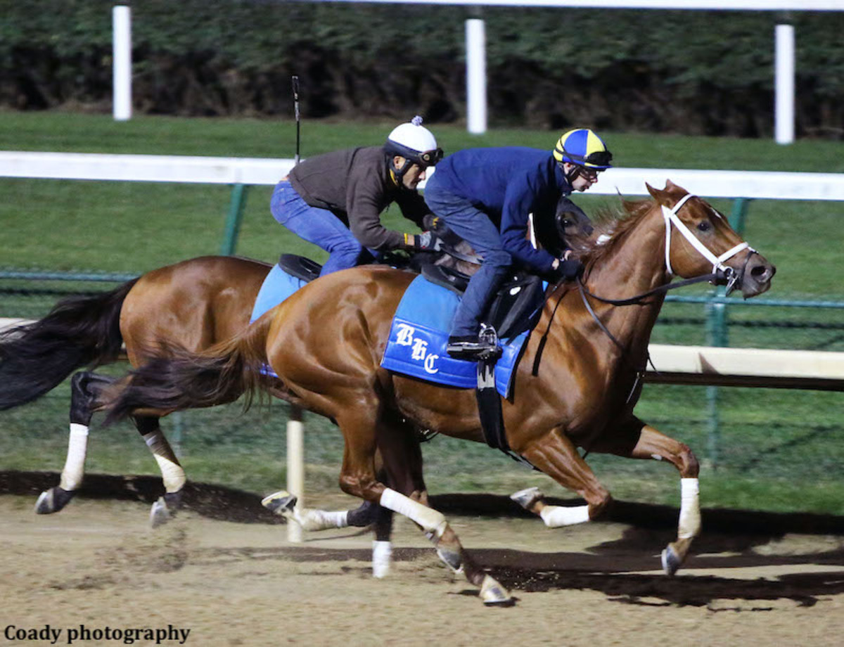 Monomoy Girl, Swiss Skydiver, Tom's D'Etat Breeze At Churchill Downs
