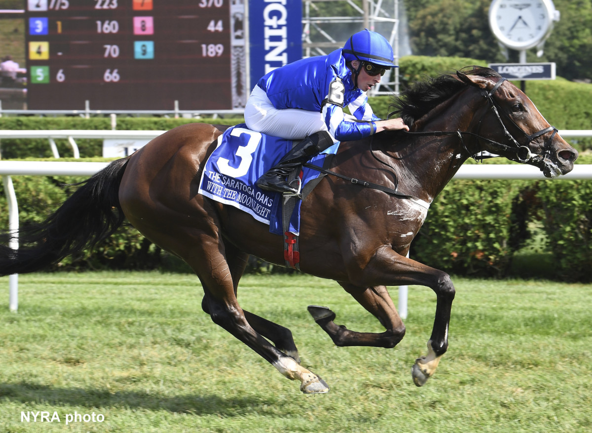 Saratoga Oaks Winner With The Moonlight Back For More In Lake