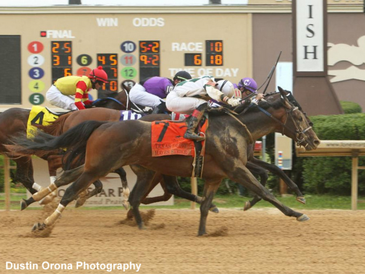 Hayes Strike Storms To LastGasp Nose Win In Texas Derby Paulick