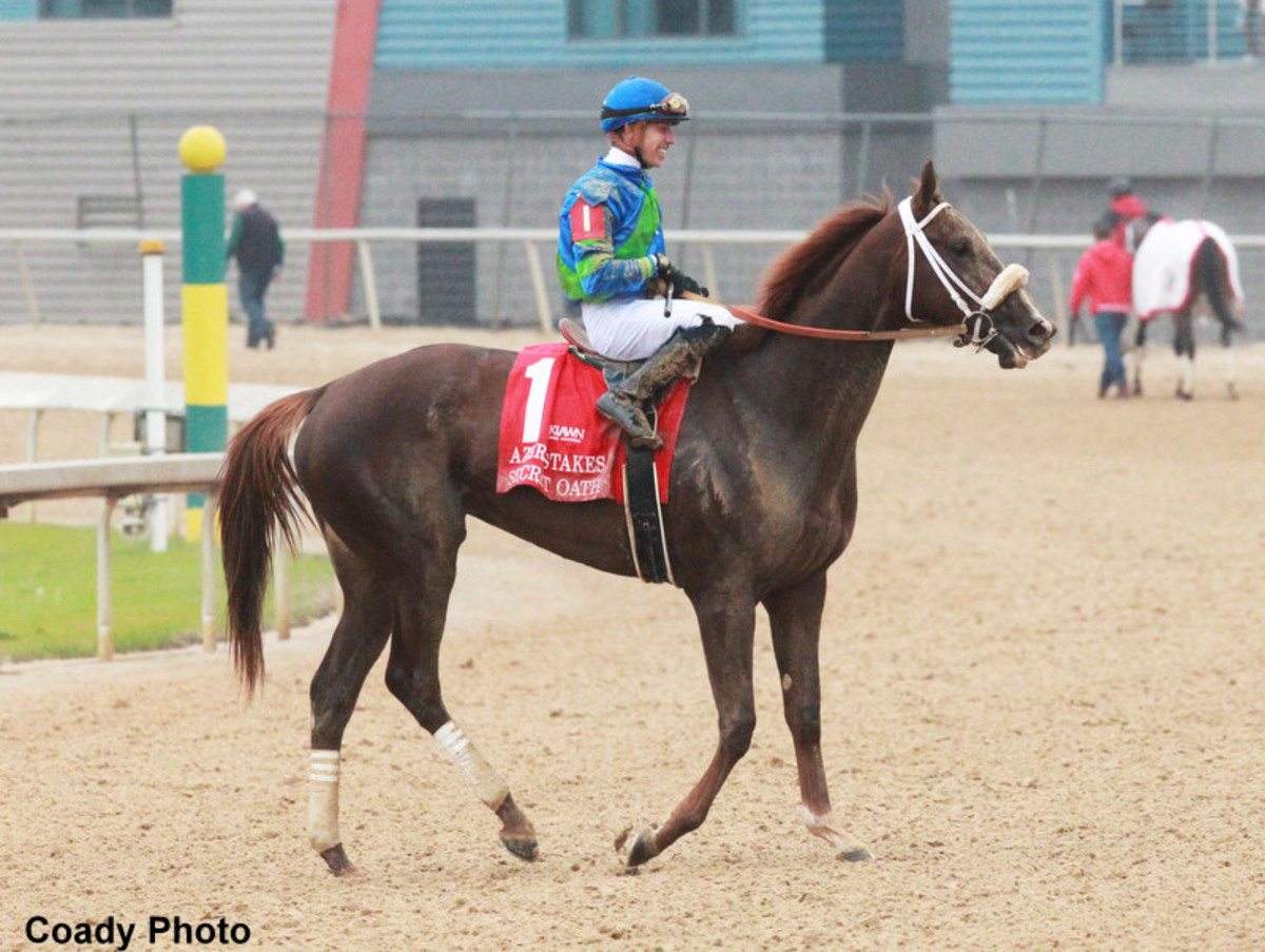 Kentucky Oaks Winner Secret Oath Faces Tough Challenge In Friday s