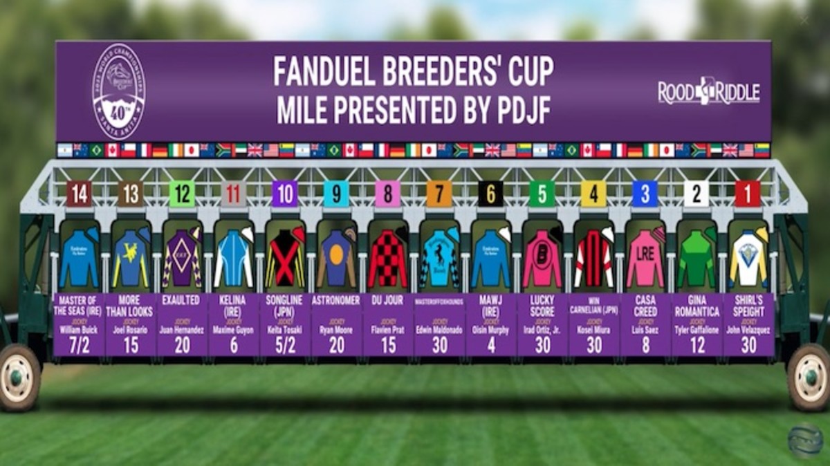 Breeders' Cup Post Positions Classic Favorite Arabian Knight Draws 12