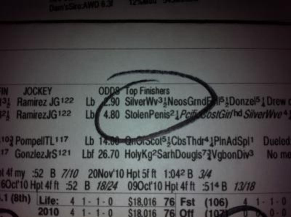 When past performance abbreviations are a bad idea... Horse Racing News Paulick Report