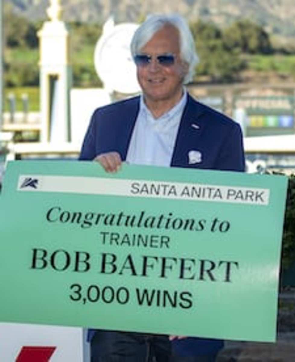 Thousand Words Fights Hard In Robert B. Lewis To Give Baffert His 3,000th Victory - Horse Racing 
