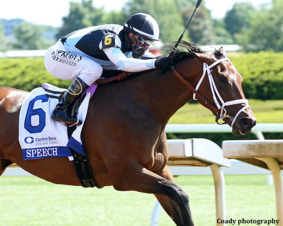 Speech Rallies Past Harbor To Record First Stakes Victory In Ashland Horse Racing