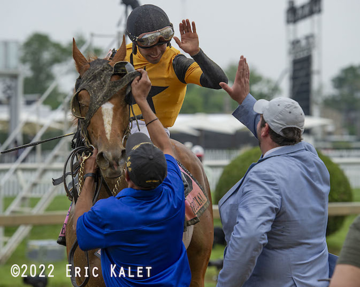First Captain Rallies Late, Edges Pletcher Duo In Pimlico Special